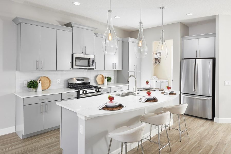 Furnished interior in a model home at Waterset in Apollo Beach (Image 15).