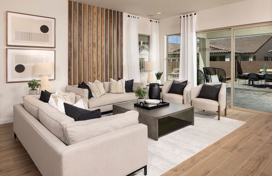 Furnished interior in a model home at Jorde Farms in Queen Creek (Image 16).