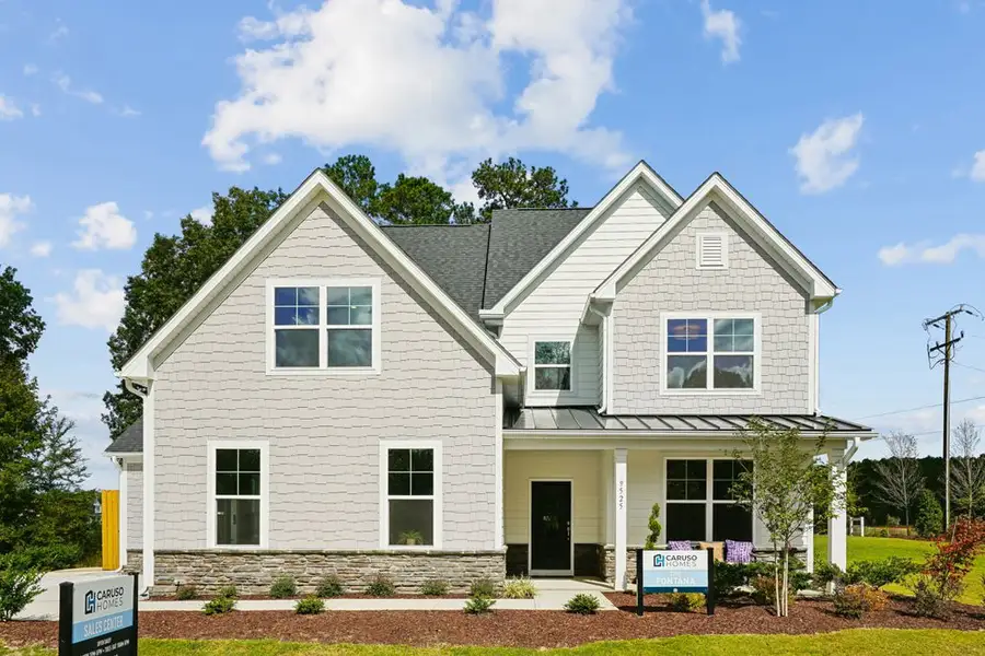 Front exterior of a home in the Sauls Landing community, located in Zebulon, NC (Image 2). Front exterior of a home in the Sauls Landing community, located in Zebulon, NC (Image 2).
