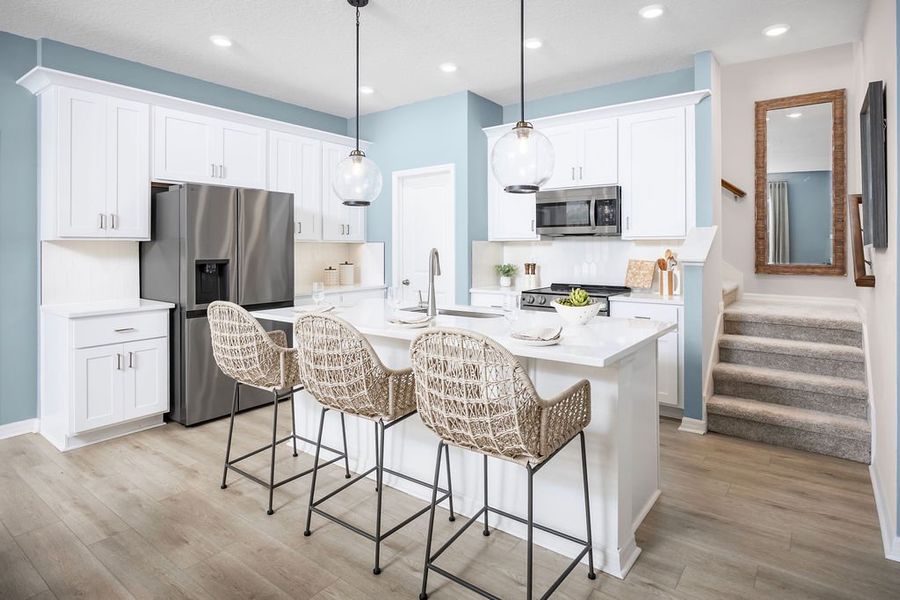 Spacious Kitchen with Kitchen Island