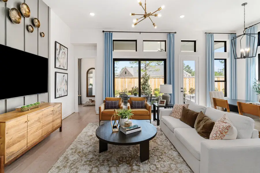 Furnished interior in a model home at Kresston - Enclave Collection in Montgomery (Image 9).