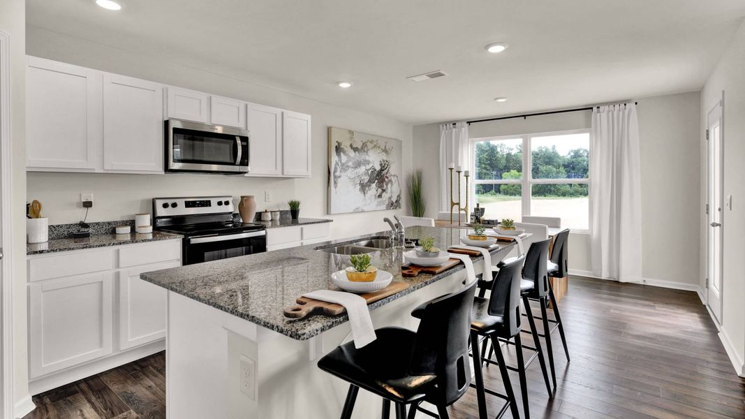 Furnished interior in a model home at Bayview at Harbor Crest in Ooltewah (Image 6).