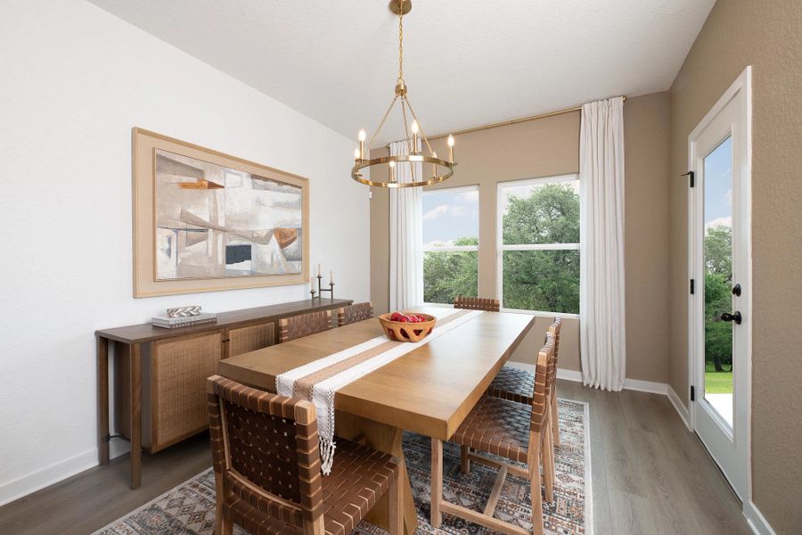 Furnished interior in a model home at Nopal Valley in San Antonio (Image 15).