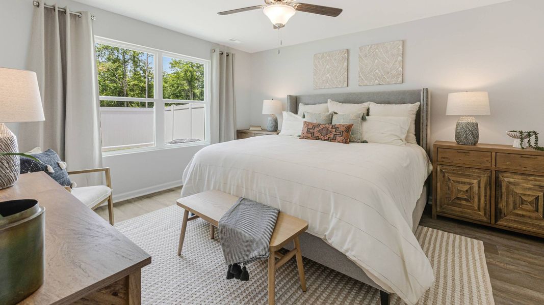 Furnished interior in a model home at Vineyard Trail in Jacksonville (Image 23).