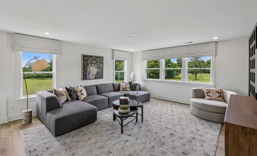Furnished interior in a model home at Cedar Ridge in Angier (Image 31).