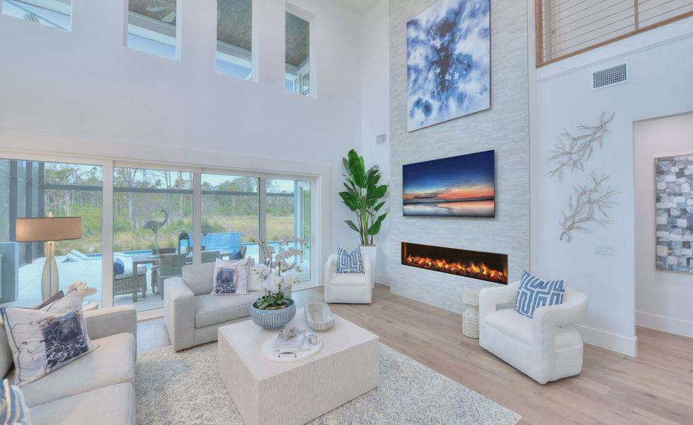 Furnished interior in a model home at Veranda Bay in Flagler Beach (Image 9). Furnished interior in a model home at Veranda Bay in Flagler Beach (Image 9).