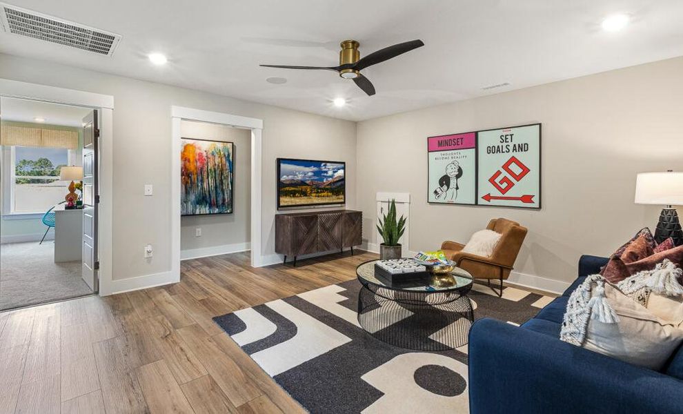Furnished interior in a model home at High Springs in Clayton (Image 35). Furnished interior in a model home at High Springs in Clayton (Image 35).