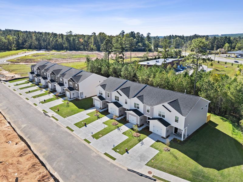 Aerial view of the Knox Place community in Hephzibah, GA, showing layout and nearby surroundings (Image 11).