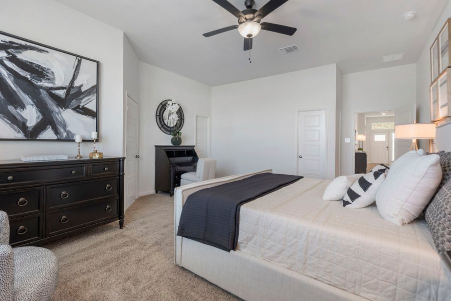 Furnished interior in a model home at Warrior's Legacy in Nolanville (Image 21). Furnished interior in a model home at Warrior's Legacy in Nolanville (Image 21).