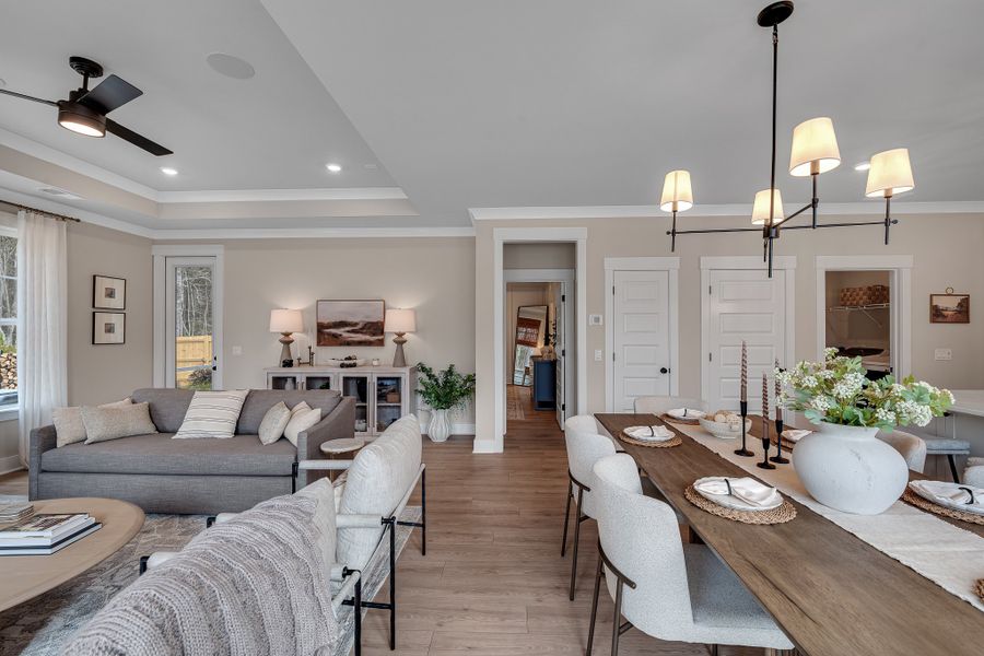 Furnished interior in a model home at Creek Pointe in Moncks Corner (Image 13).