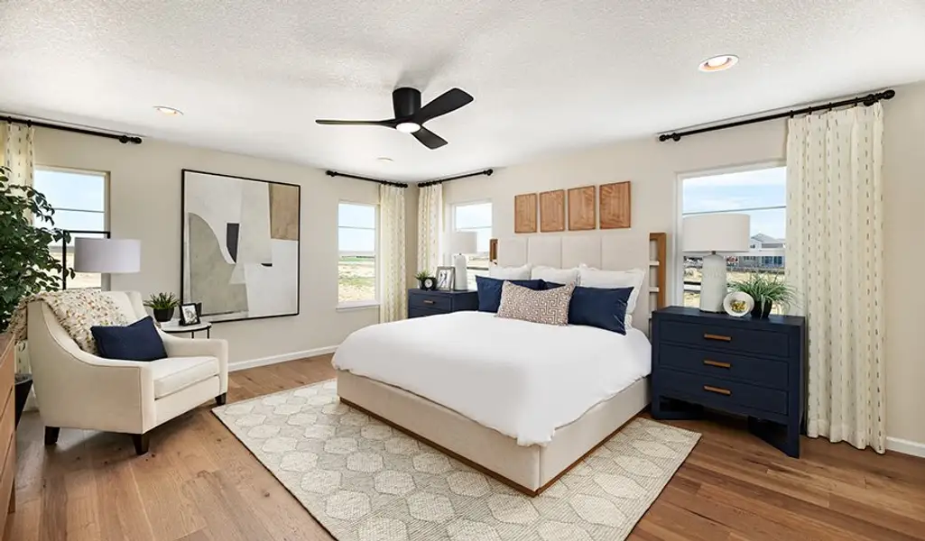 Furnished interior in a model home at The Trails at Aspen Ridge in Colorado Springs (Image 8). Furnished interior in a model home at The Trails at Aspen Ridge in Colorado Springs (Image 8).