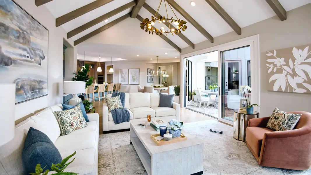 Furnished interior in a model home at The Courtyards of Franklin Goldmine in Cumming (Image 7). Furnished interior in a model home at The Courtyards of Franklin Goldmine in Cumming (Image 7).
