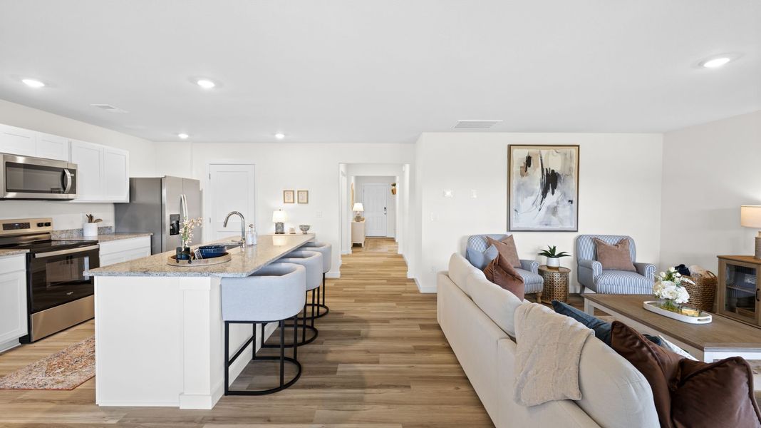 Furnished interior in a model home at Prairie Pass Express in Apison (Image 16).