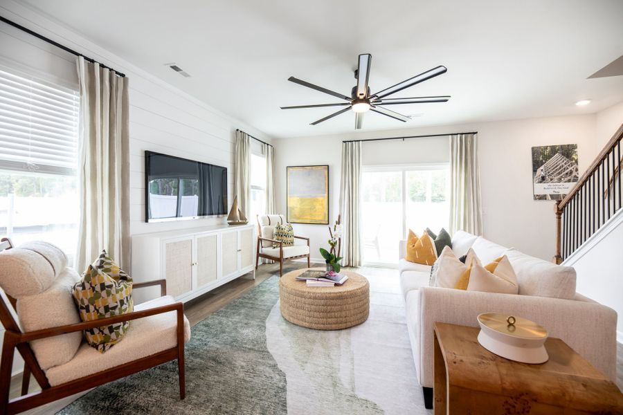 Furnished interior in a model home at The Knoll at White Oak in Garner (Image 4). Furnished interior in a model home at The Knoll at White Oak in Garner (Image 4).
