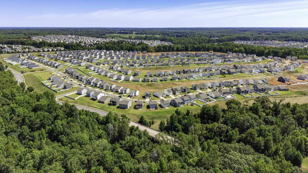 Aerial view of the Middleton community in Greensboro, NC, showing layout and nearby surroundings (Image 13).