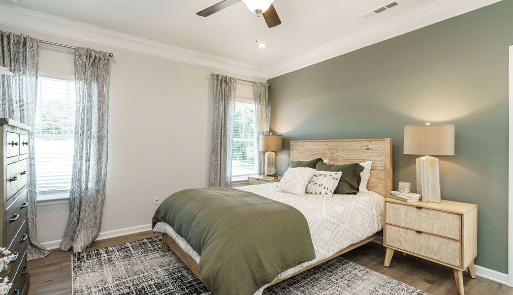 Furnished interior in a model home at Beverly Place in Four Oaks (Image 15).