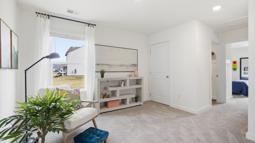 Furnished interior in a model home at Belhaven in Knoxville (Image 23).