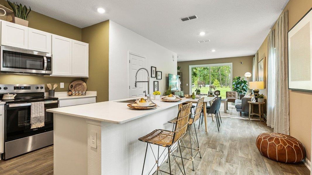 Furnished interior in a model home at Old Kings Trail in Jacksonville (Image 7). Furnished interior in a model home at Old Kings Trail in Jacksonville (Image 7).