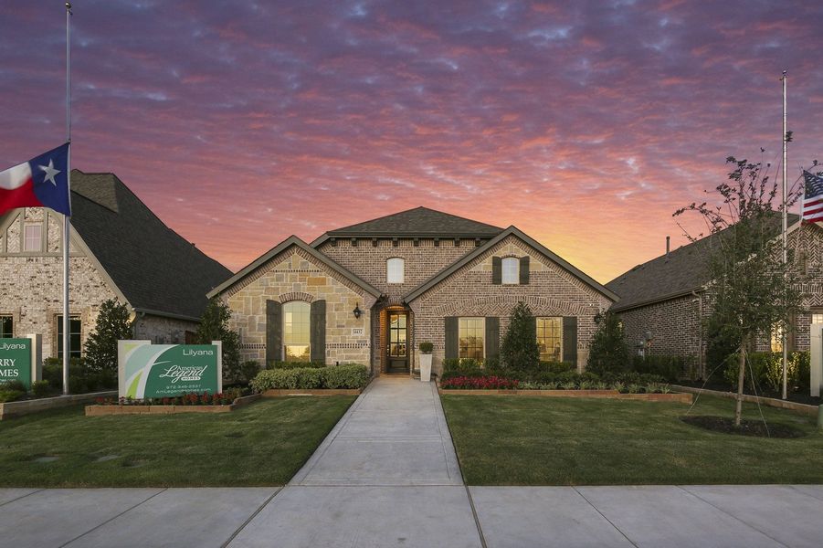 Plan 1523 in Lilyana Front Elevation Photo by American Legend Homes