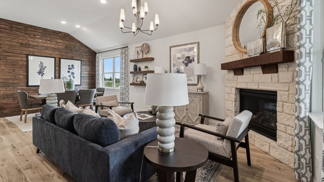 Furnished interior in a model home at The Crossvine in Schertz (Image 11). Furnished interior in a model home at The Crossvine in Schertz (Image 11).
