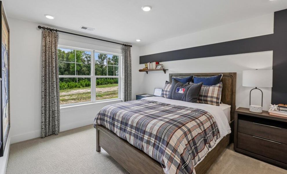 Furnished interior in a model home at Cedar Ridge in Angier (Image 32).