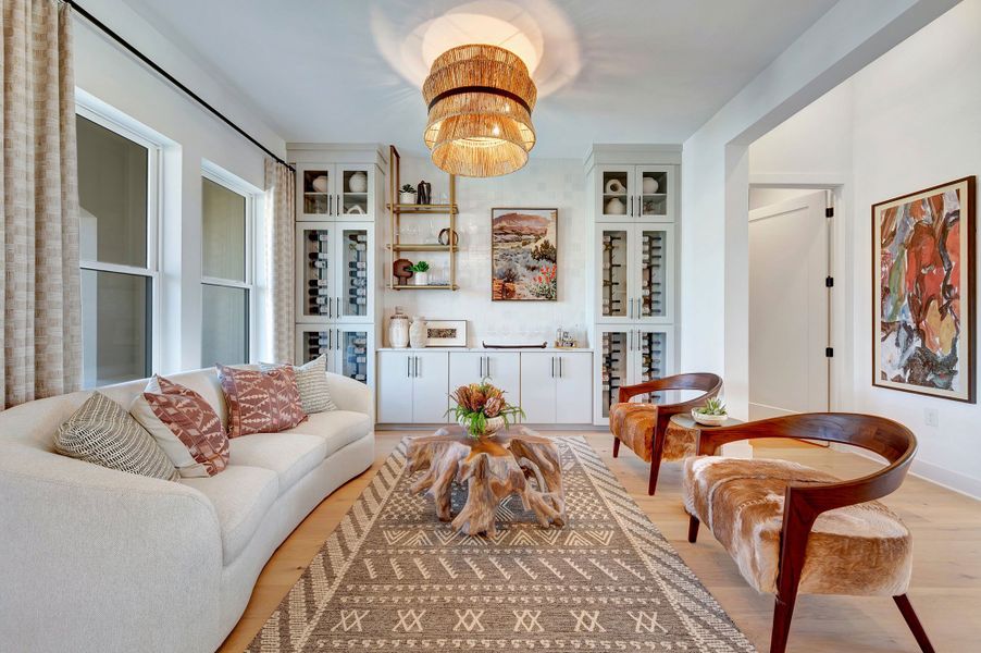 Furnished interior in a model home at Kissing Tree – Vista Series in San Marcos (Image 42). Furnished interior in a model home at Kissing Tree – Vista Series in San Marcos (Image 42).