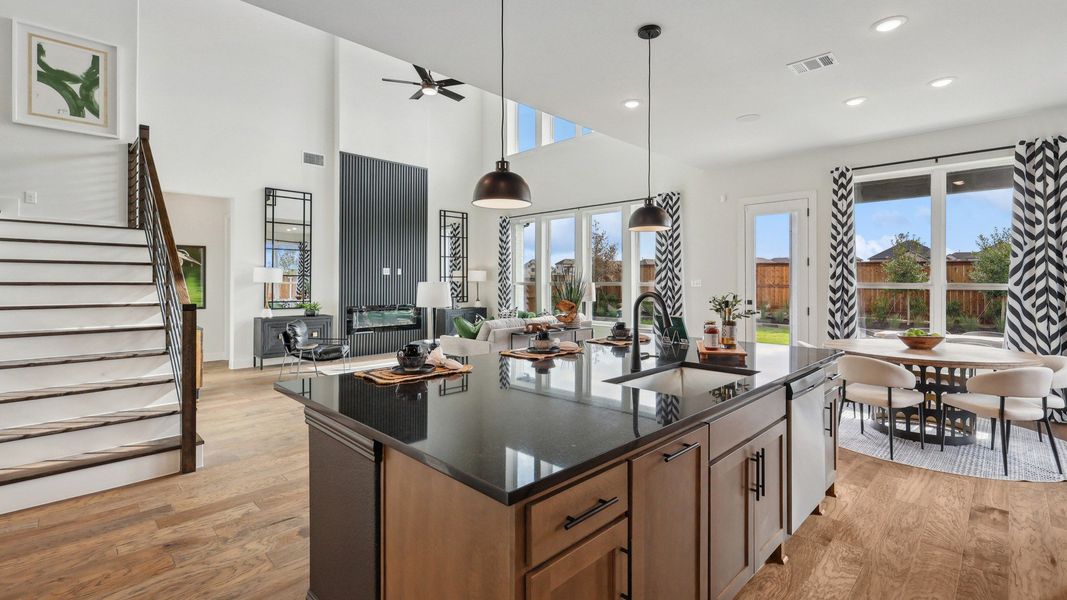 Furnished interior in a model home at Green Meadows Classic in Celina (Image 17).
