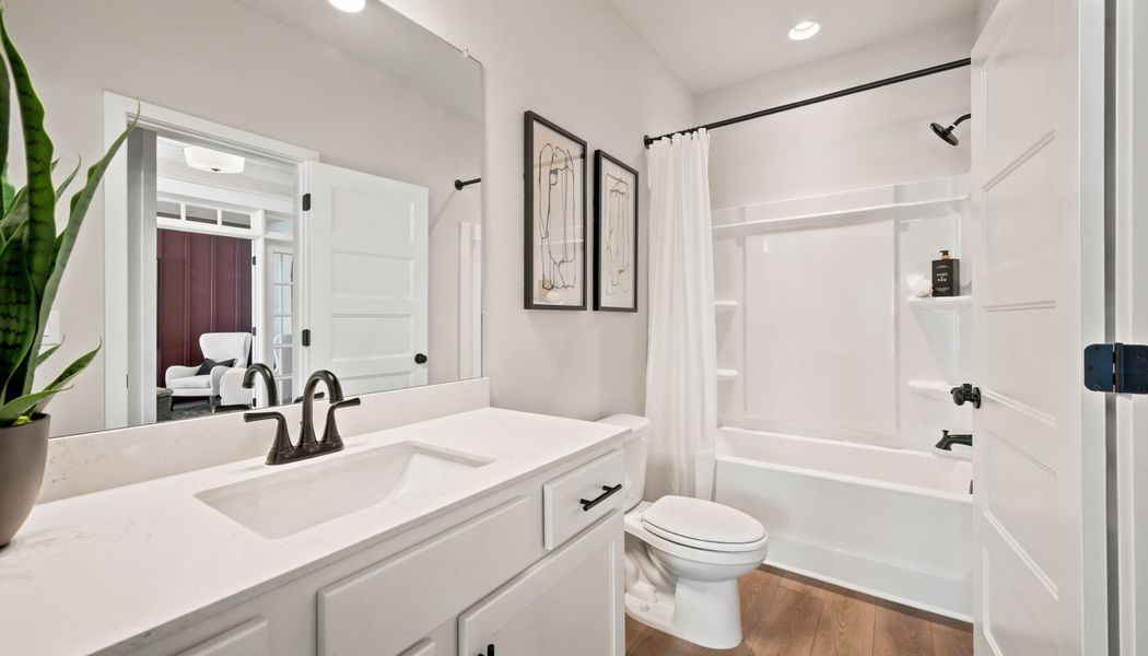Furnished interior in a model home at Fowler Farms in Auburn (Image 85).