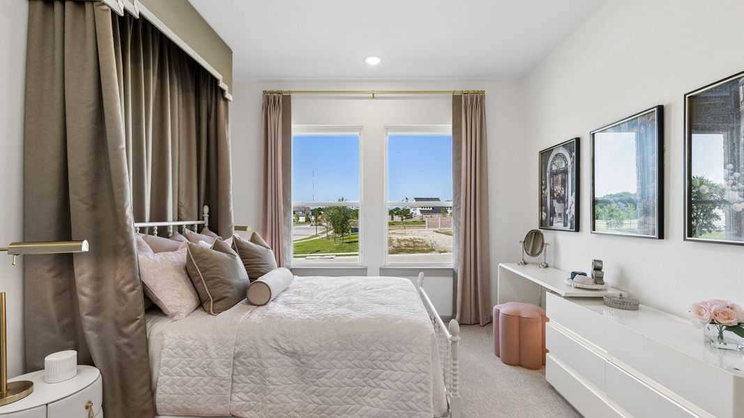 Furnished interior in a model home at Rainwater Crossing in Celina (Image 35). Furnished interior in a model home at Rainwater Crossing in Celina (Image 35).