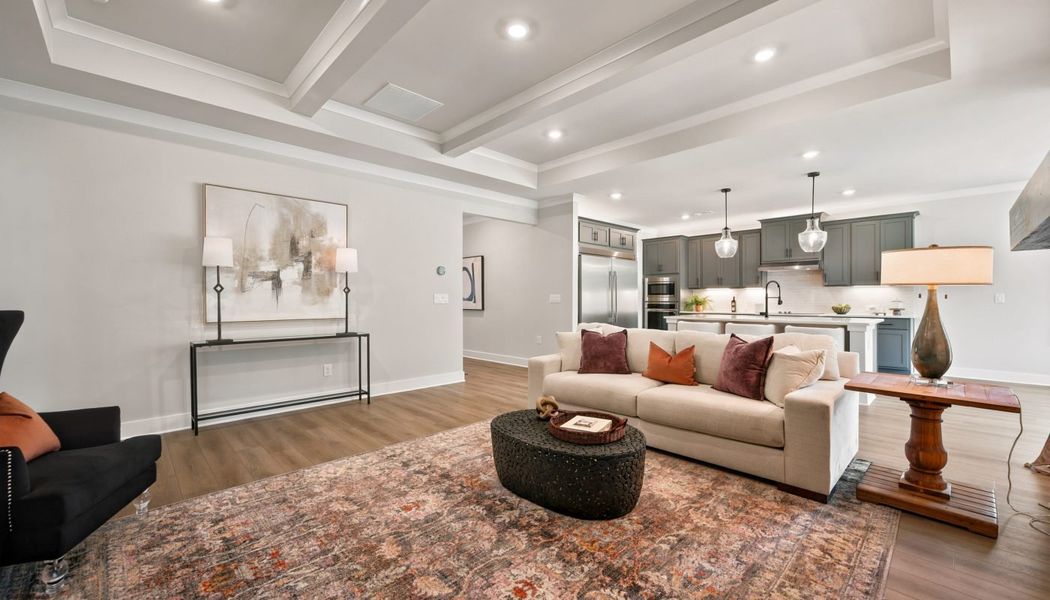 Furnished interior in a model home at Fowler Farms in Auburn (Image 81).