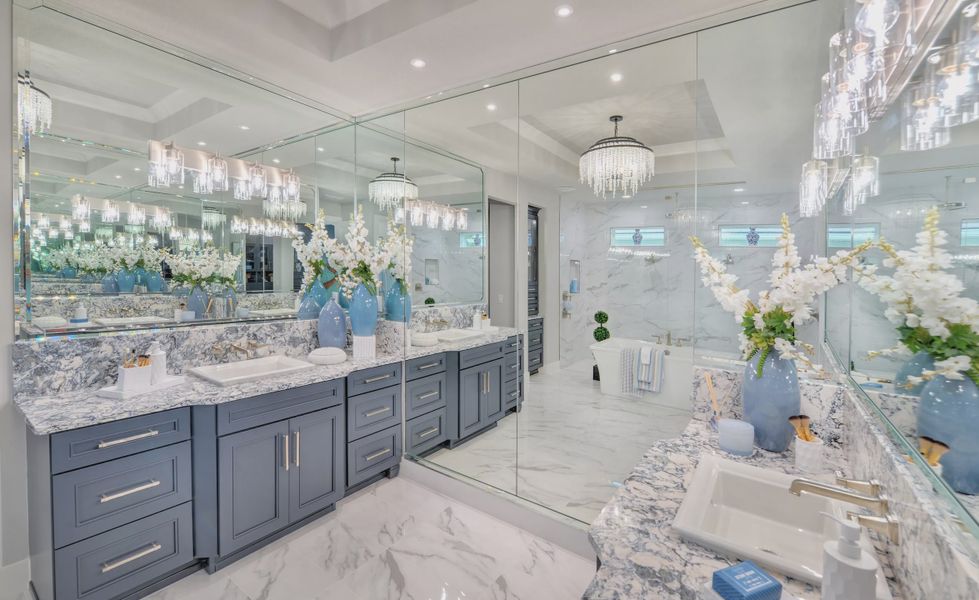 Furnished interior in a model home at The Reserve at Plantation Bay in Bunnell (Image 3).