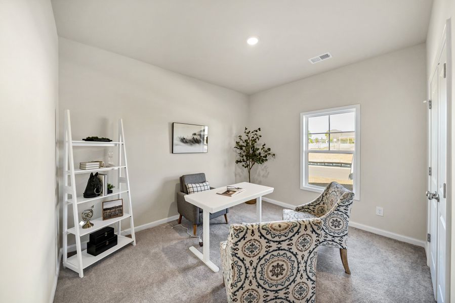 Furnished interior in a model home at Portrait Hills in Aiken (Image 26).