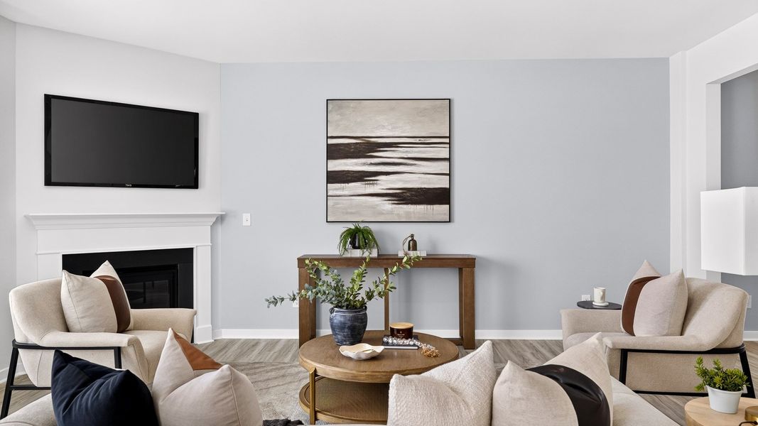 Furnished interior in a model home at Twinleaf Meadows in Monroe (Image 18).