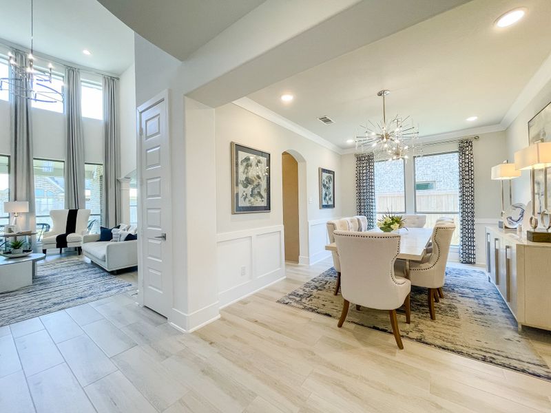 Furnished interior in a model home at Candela – 50' in Richmond (Image 7).
