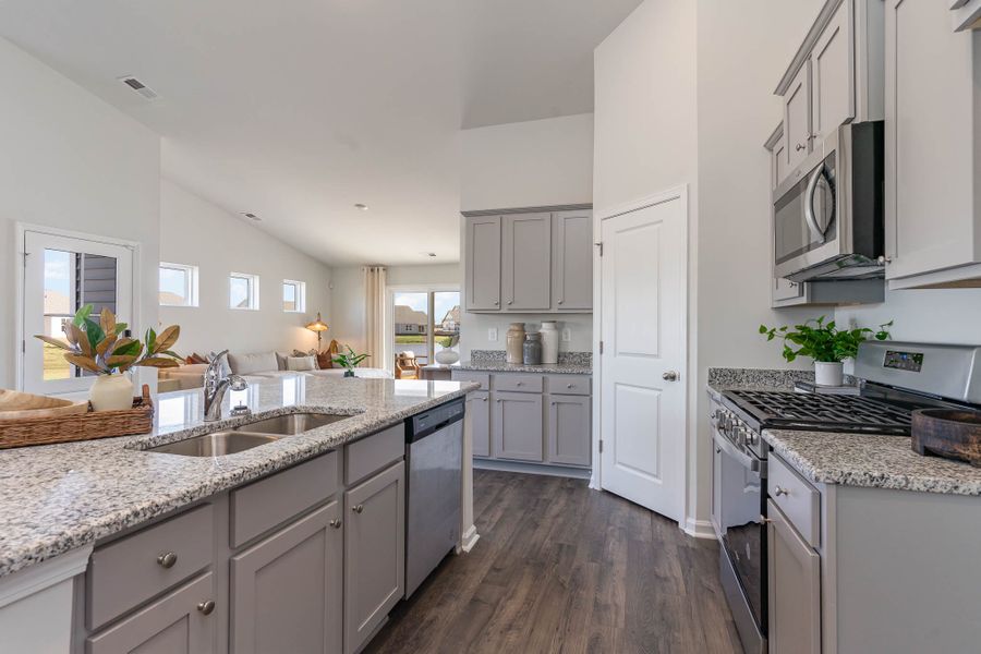 Furnished interior in a model home at Ridgefield in Conway (Image 52).