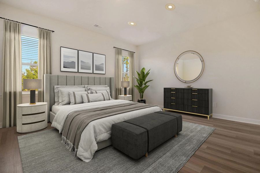 Furnished interior in a model home at Tea Farm: Lake Series in Ravenel (Image 14).