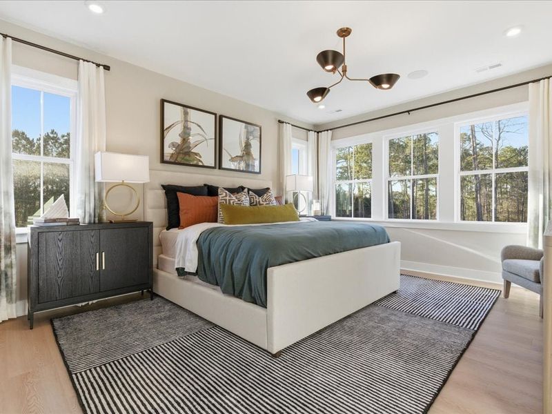 Furnished interior in a model home at Ascend in Charlotte (Image 23).