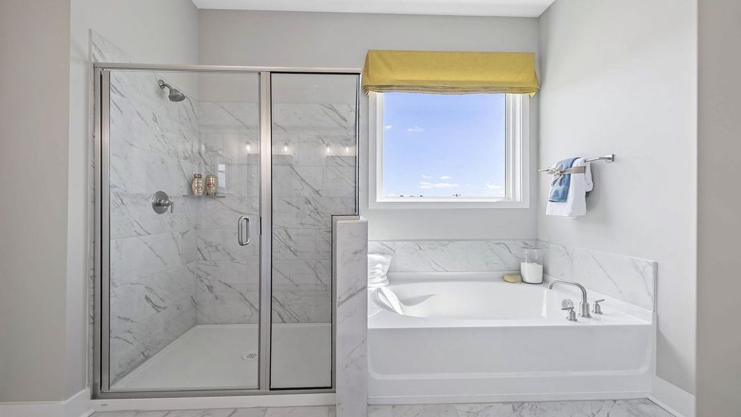 Furnished interior in a model home at Whitehawk Meadows in Travelers Rest (Image 25).