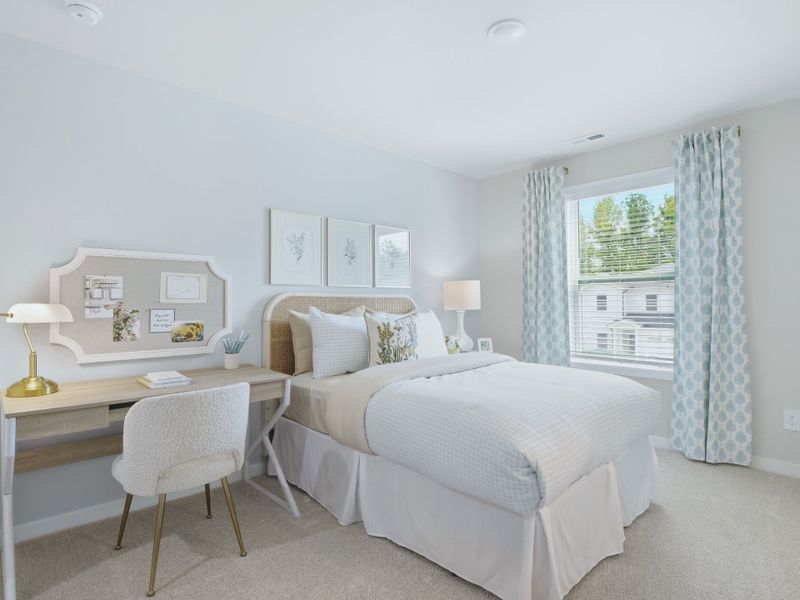 Furnished interior in a model home at The Heritage at Buffaloe Reserve in Raleigh (Image 15). Furnished interior in a model home at The Heritage at Buffaloe Reserve in Raleigh (Image 15).