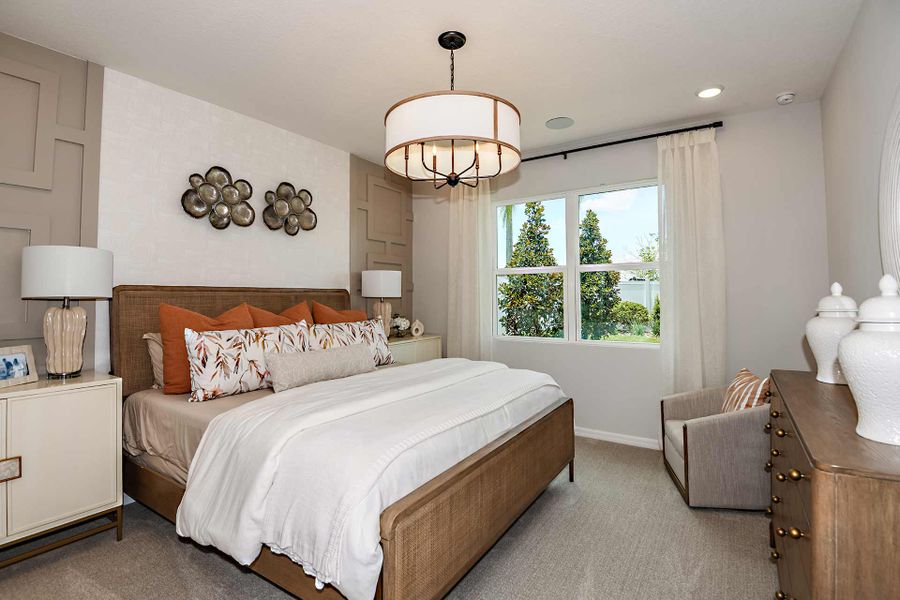 Furnished interior in a model home at Eagletail Landings in Howey-in-the-Hills (Image 6).