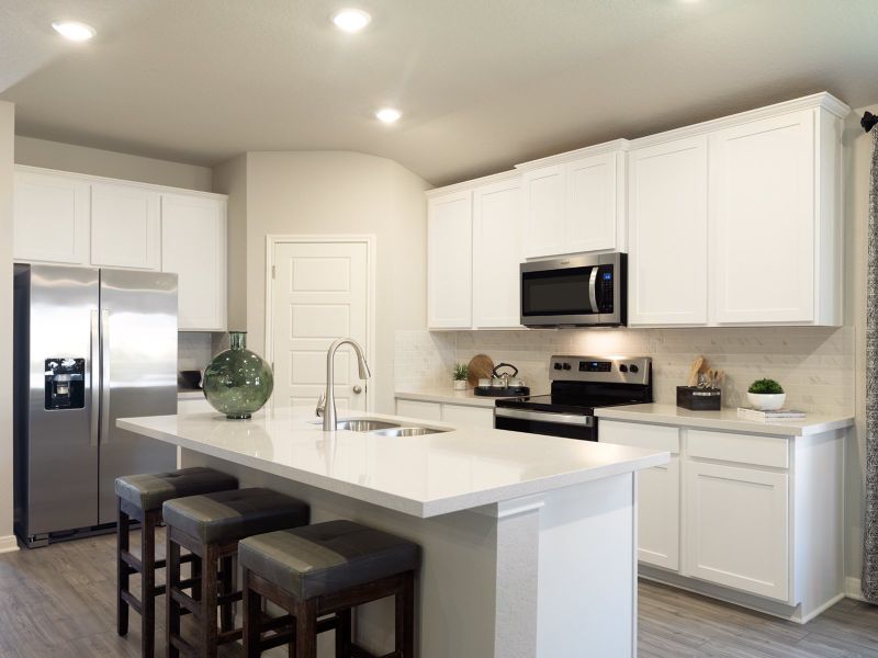 Furnished interior in a model home at Sagebrooke - Premier Series in San Antonio (Image 6).