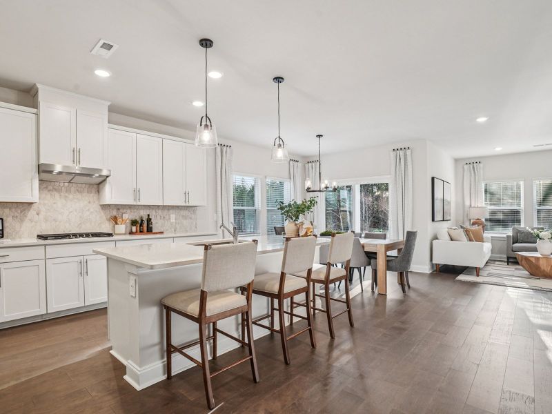 Furnished interior in a model home at Woodmont in Smyrna (Image 3).