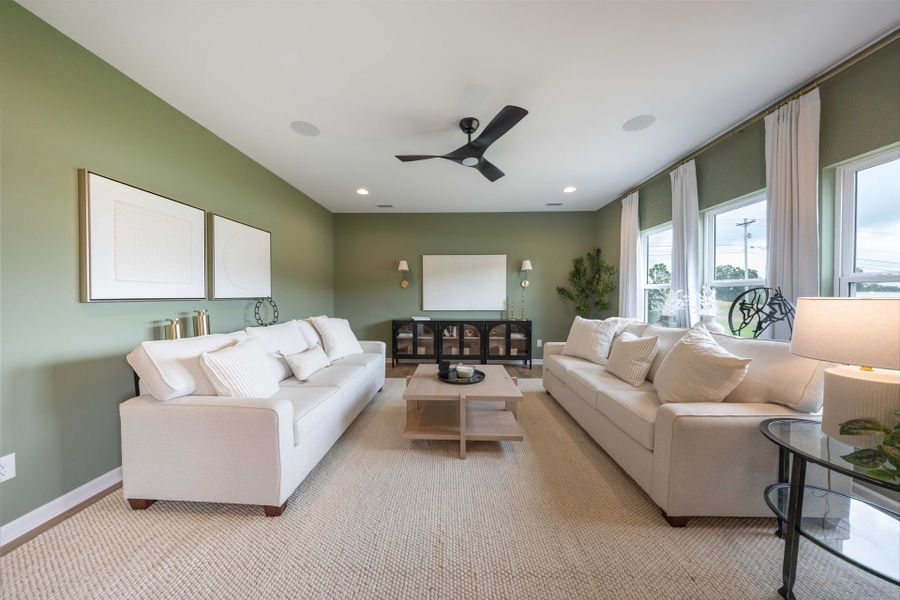 Furnished interior in a model home at Morrow Brook in Albemarle (Image 6). Furnished interior in a model home at Morrow Brook in Albemarle (Image 6).