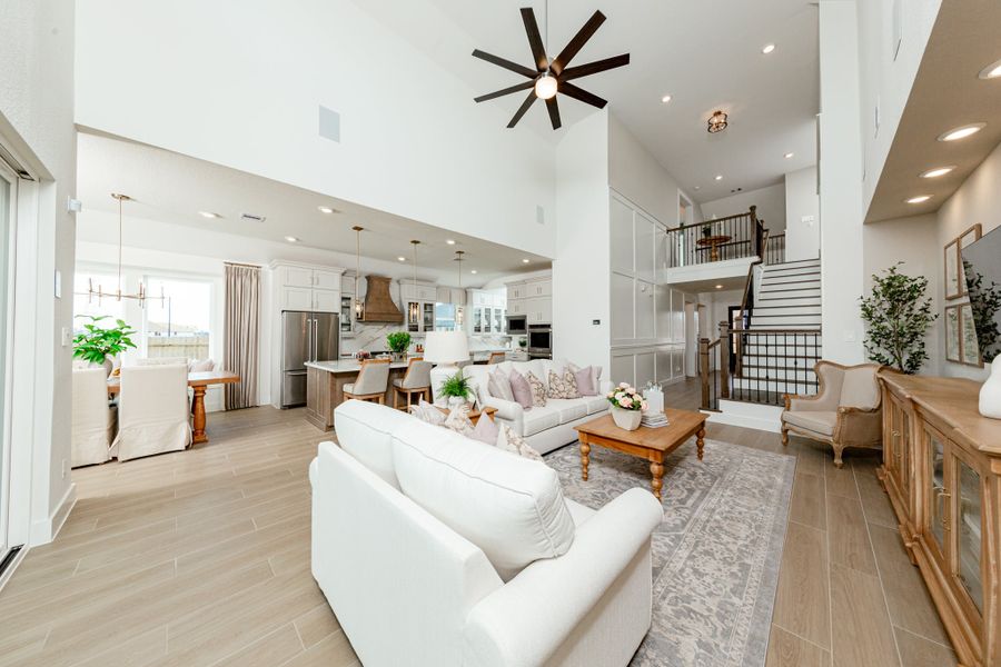 Furnished interior in a model home at Valencia in Manvel (Image 14).
