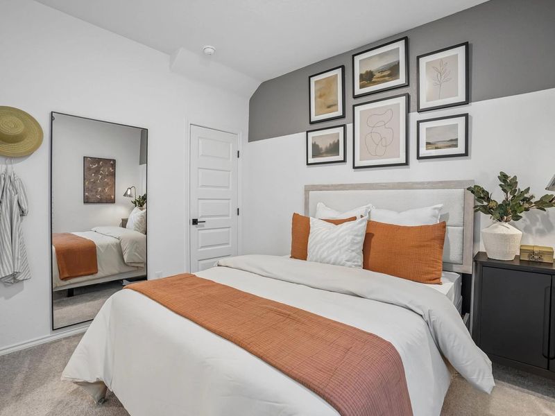 Furnished interior in a model home at Fairway Crossing in Converse (Image 14).