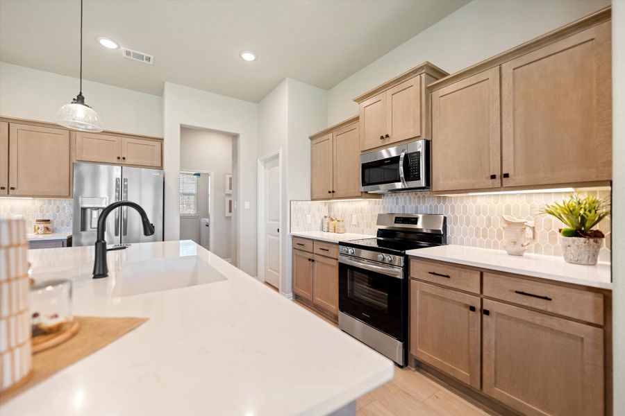 Furnished interior in a model home at Hillview Addition in Decatur (Image 18).