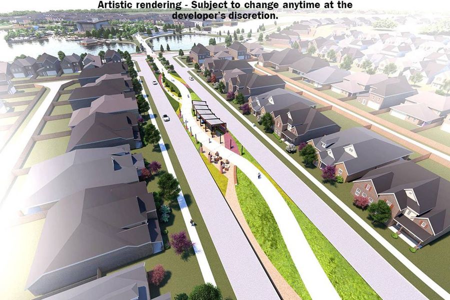 Aerial view of the Solterra community in Mesquite, TX, showing layout and nearby surroundings (Image 13).