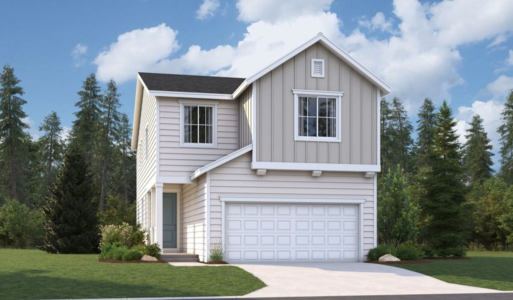 Front exterior of a home in the Meadowbrook Park community, located in Colorado Springs, CO (Image 2).