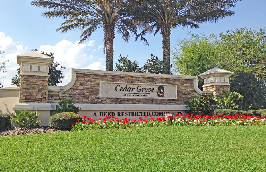 New homes under 300K in Sarasota are found at Cedar Grove at The Woodlands, designed for families.