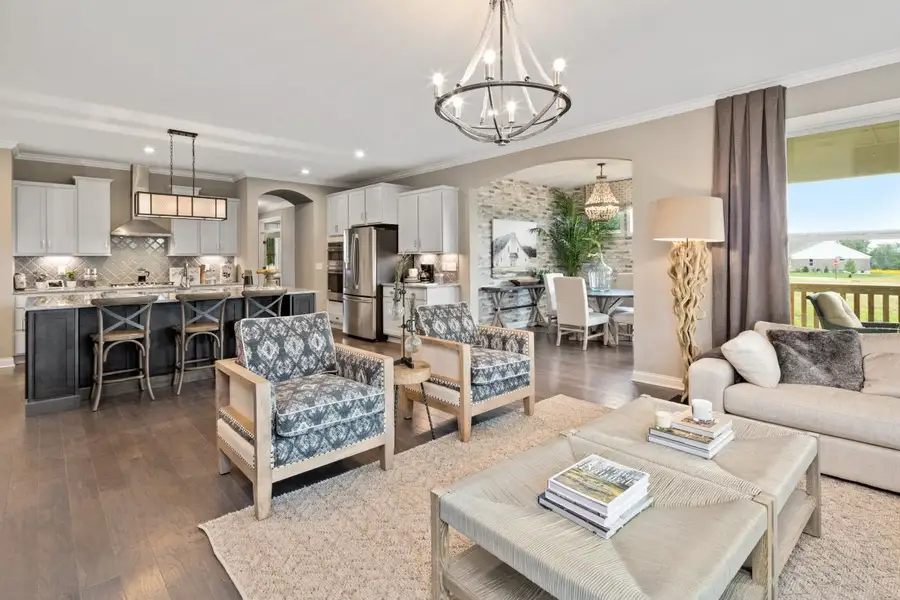 Furnished interior in a model home at Brookshale in Cumming (Image 5).